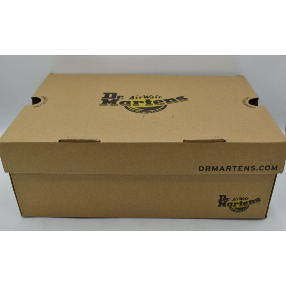 Dr Martens Women 10 Leona Lug Sole Platform Black Vintage Leather Derby Shoes - Picture 12 of 13